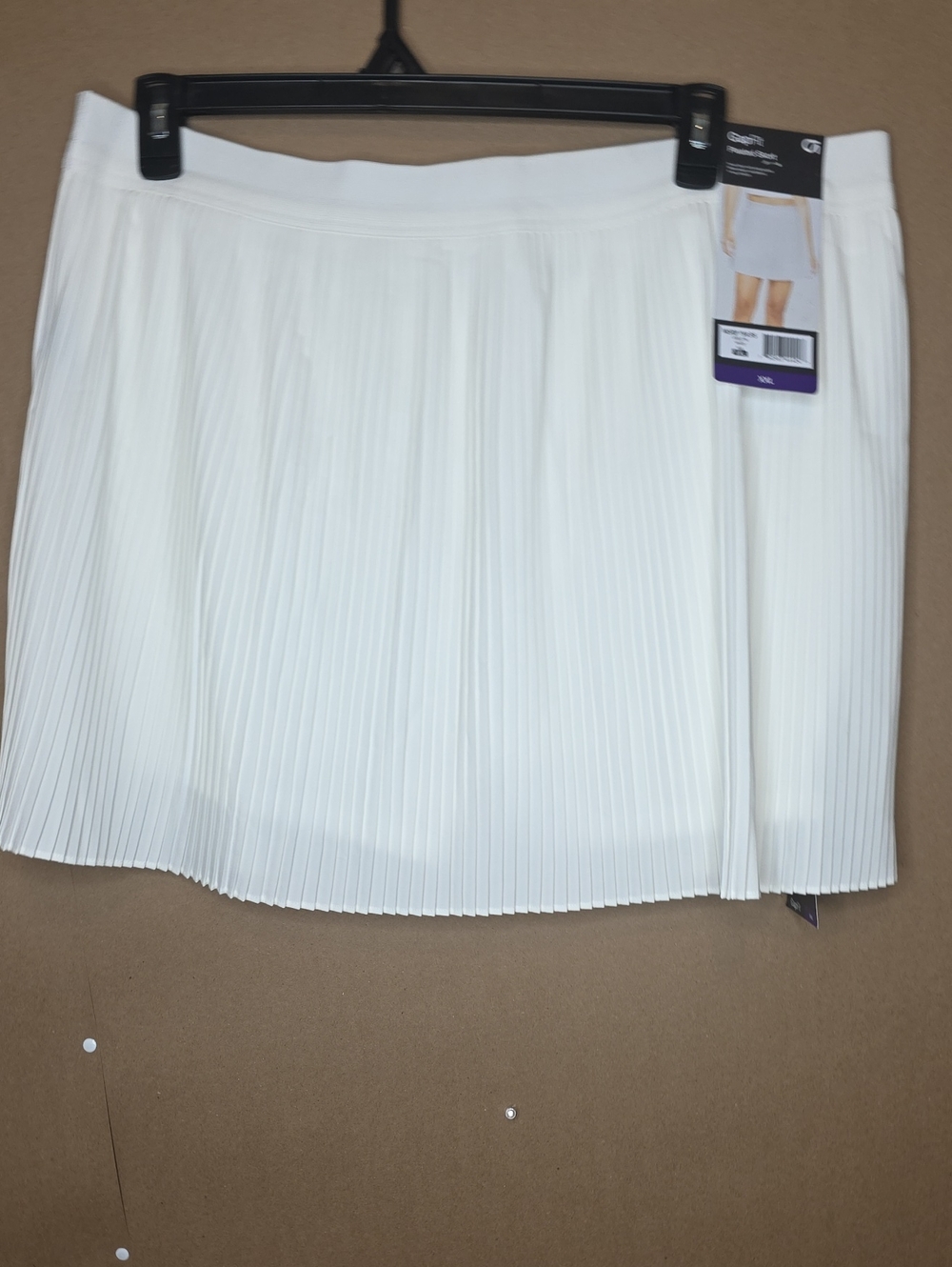 GapFit White Pleated Skort XXL Tennis Activewear Pocket NWT🏷
